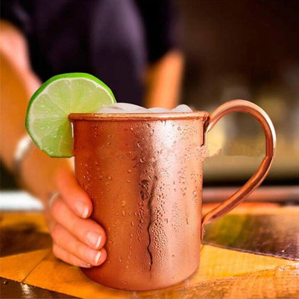 450ML Pure Copper Moscow Mule Mug for Camping, Coffee, Beer, Cocktail