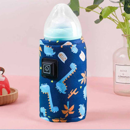 USB Travel Baby Bottle Warmer Bag, Portable Thermostat Milk Heater