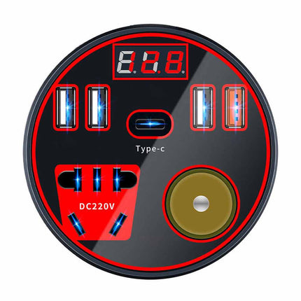 200W DC to AC Car Power Inverter 12V 24V to 220V Converter Adapter Outlets