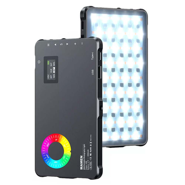 RGB LED Fill Light for Camera Video, 2500K-9000K Photography Lamp