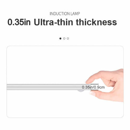 LED PIR Motion Sensor Strip Light Magnetic USB Rechargeable Cabinet
