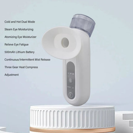 White Nano Eye Mist Sprayer, Hot Compress Moisturizing, Rechargeable