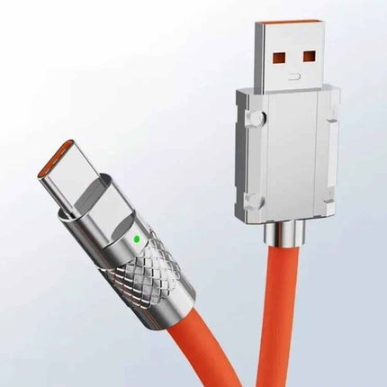 6A 120W Super Fast USB C Cable Liquid Silicone Heavy Duty Boxed