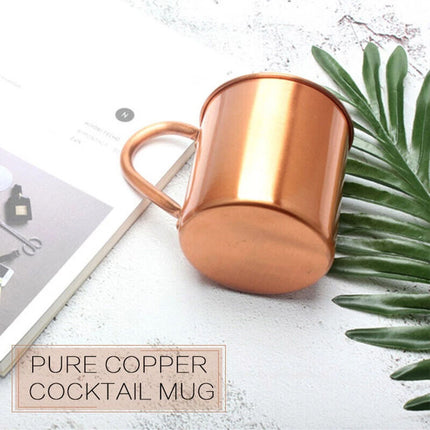 450ML Pure Copper Moscow Mule Mug for Camping, Coffee, Beer, Cocktail