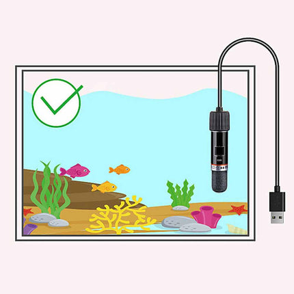 Mini Submersible Aquarium Heater 26C Constant Temp for Small Tank