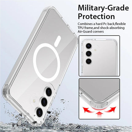 For Galaxy S25 Series: Crystal Clear Magsafe Compatible Case