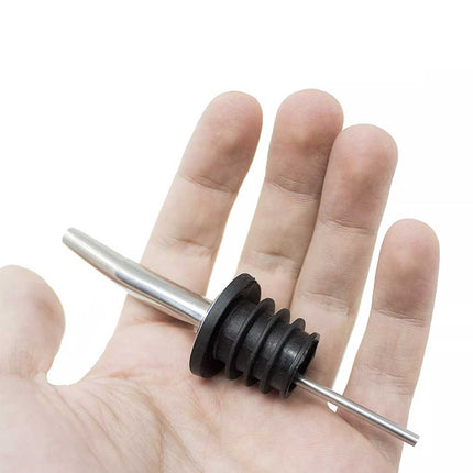 10X Stainless Steel Bottle Spouts, Oil Wine Liquor Pourer Dispenser Stopper