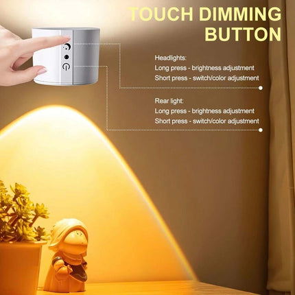 Rechargeable LED Magnetic Wall Mounted Night Lamp with Remote