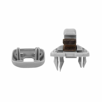 2Pcs Grey Car Sun Visor Clip Hook Bracket for Audi A1/A3/A4/A5/Q3/Q5
