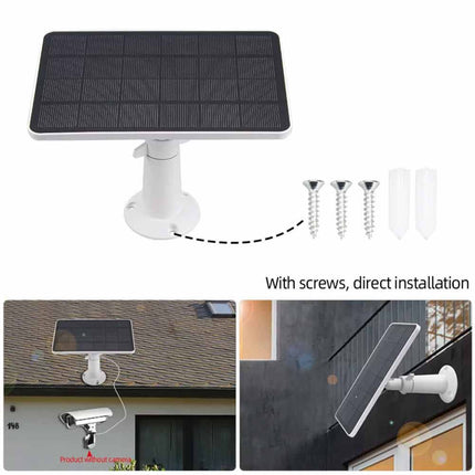 Outdoor Camera Solar Panel 5V Micro USB Battery Charger with 3m Cable