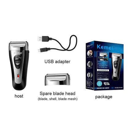 Professional Men's USB Shaver & Trimmer – Rechargeable Beard Clipper