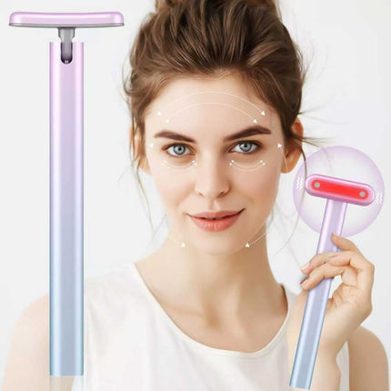 4-in-1 LED Red Light Face & Neck Massager with Skin Care Beauty Therapy