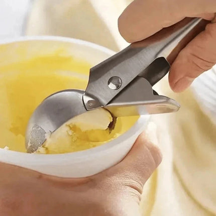 Multifunctional Stainless Steel Dual-Purpose Ice Cream Scoop and Maker Kitchen
