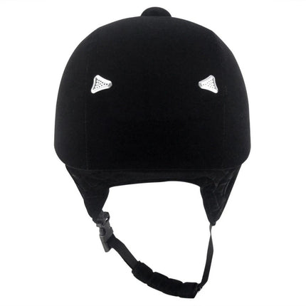 Adjustable Horse Riding Helmet Half Cover Safety Black 58cm