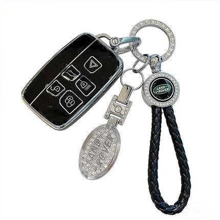 Remote Key Cover Fob Case with Rope Keyring for Range Rover Land Rover Jaguar