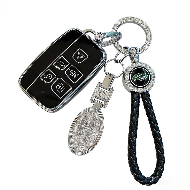 Remote Key Cover Fob Case with Rope Keyring for Range Rover Land Rover Jaguar