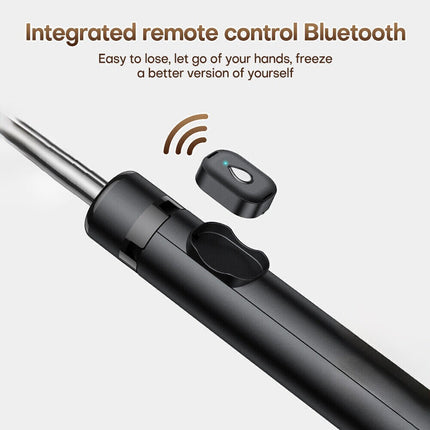 Bluetooth Wireless Selfie Stick Tripod Extendable with Fill Light Universal