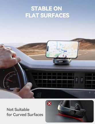 JOYROOM 360° Adjustable Car Phone Holder, Dashboard Mount for iPhone & Android
