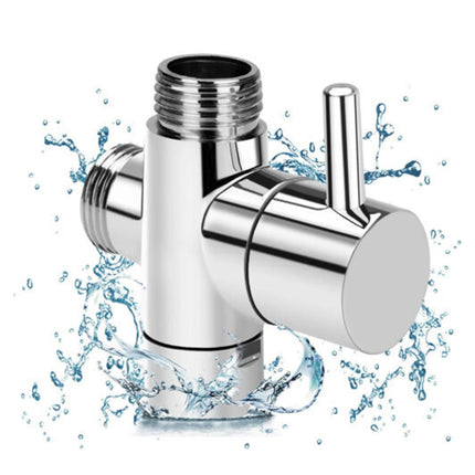 3-Way Copper 1/2" Shower Faucet Water Splitter Diverter Nozzle