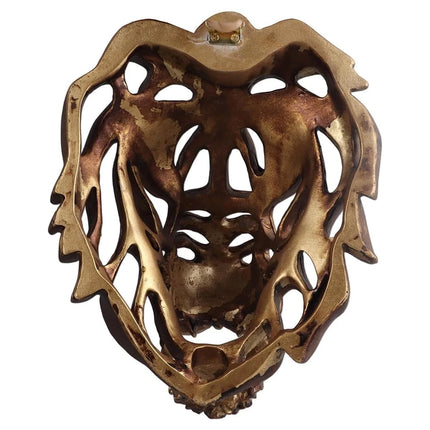 Wall Art Garden Ornament Lion Sculpture, Outdoor Home Decor Accessory Artwork