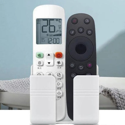 4Pcs Wall Mounted Remote Control & Phone Holder Rack Home Decor