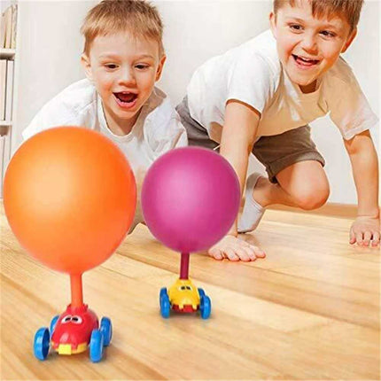 Balloon Powered Car Launcher Toy Inertia Creative Science Experiment Kit