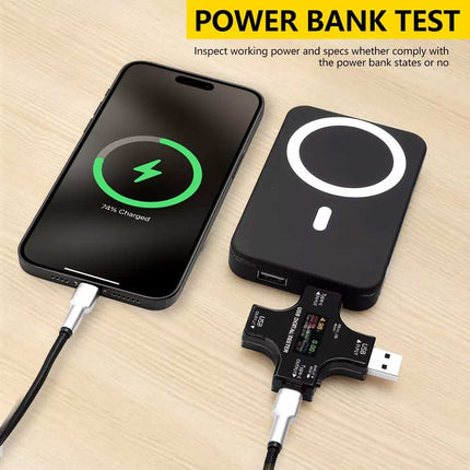 USB-C Digital Voltage Current Meter Tester for PD Power