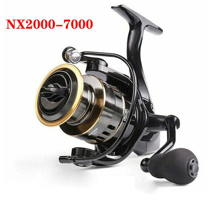 Fishing Spinning Reel 2000-7000, 10kg Max Drag, High Speed Metal Spool