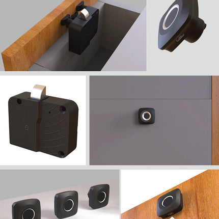 Mini Fingerprint Lock, Keyless Universal Electric Padlock for Locker