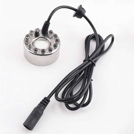 12 LED Fogger Mist Maker Fountain Mister Air Humidifier Fish Aquarium Rockery