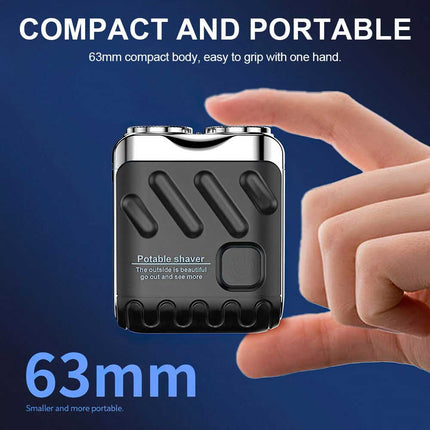 Ultra Clean Washable Double Head Electric Shaver Mini for Men Beard