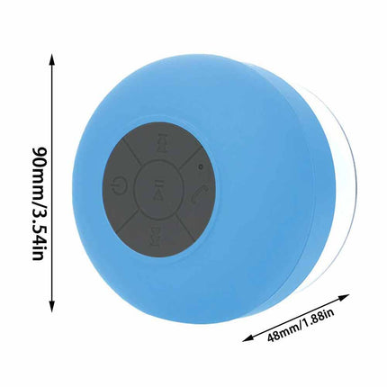 Wireless Shower Speaker Waterproof Bluetooth 5.0 with Suction Cup