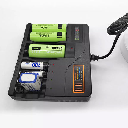 LCD Smart Battery Charger for AAA AA 9V Ni-MH Ni-CD Rechargeable