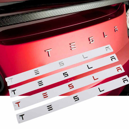 3D Trunk Letters Emblem Adhesive Badge for Tesla Model 3 Y X S