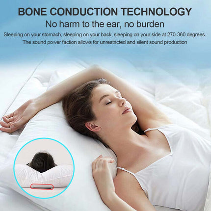 Mini Portable Bone Conduction Speaker Under Pillow Travel Sleep Aid