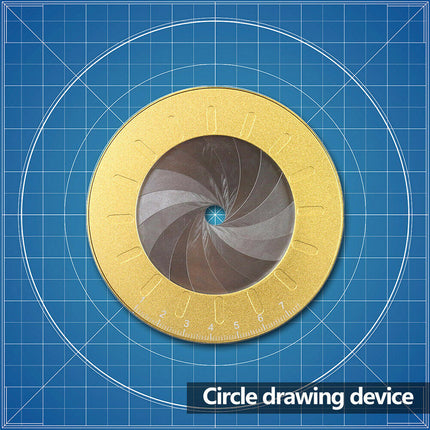 Multi-Function Adjustable Circular Compass Ruler for Drawing & Measuring