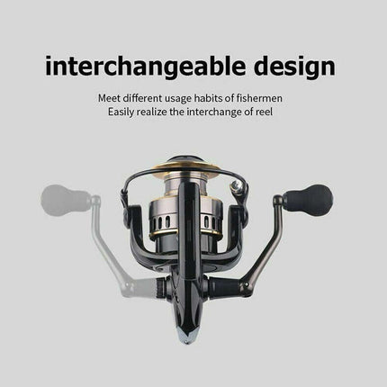 Fishing Spinning Reel 2000-7000, 10kg Max Drag, High Speed Metal Spool