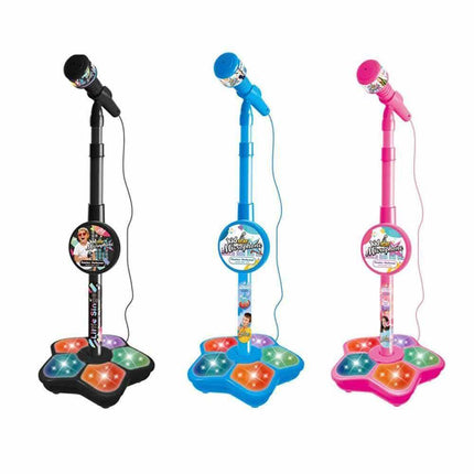 Microphone Stand Set Karaoke Toy Music Instrument Song Birthday Gift