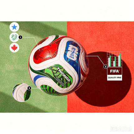 2026 World Cup Trionda Size 5 Match Ball – Heat-Bonded PU NEW