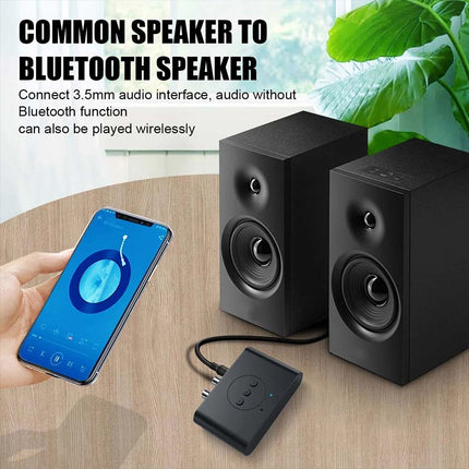 NFC Bluetooth 5.2 Wireless Receiver 3.5mm AUX to 2 RCA Audio Adapter