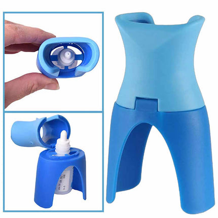 Portable Eyedrop Dispenser Bottle – Reusable Eye Drop Applicator Aid