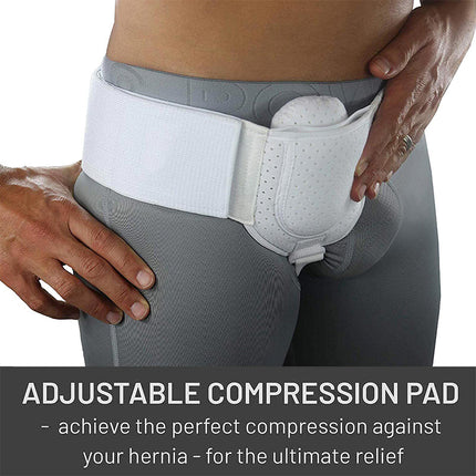 Men Hernia Support Belt Inguinal Groin Pain Relief Truss Brace Sports