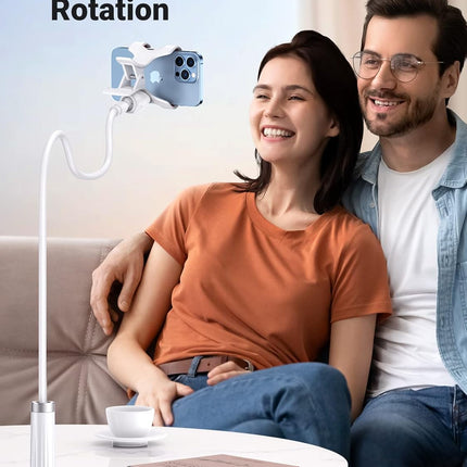 UGREEN Adjustable Bed Phone Holder, Overhead Clamp Long Arm for 4-7.2" Devices