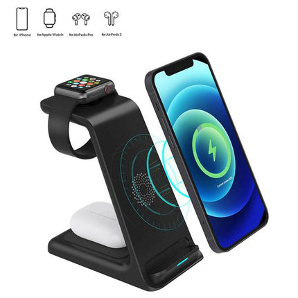 3 in 1 Wireless Charger Dock for Apple Watch, iPhone 13/12/11/XS, AirPods