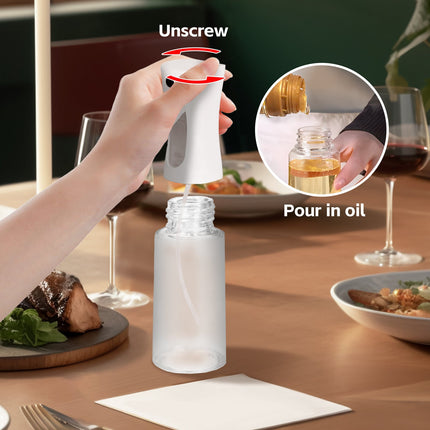 2 Pack 200ml Refillable Oil/Water Spray Bottles for Kitchen Cooking