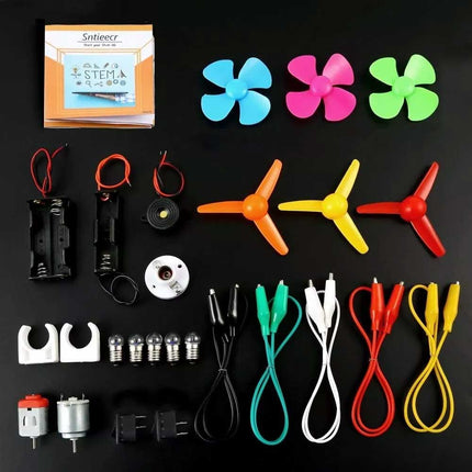 Sntieecr Electric Circuit Motor Kit – Science Experiment Educational Montessori Toy
