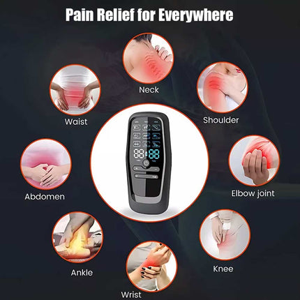 Electric Muscle Stimulator TENS Machine Back Pain Therapy Pulse Massager