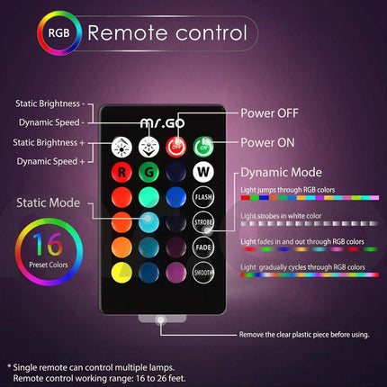 16 Color RGB LED Globe Lamp Remote Control Mood Light Night Orb 15cm