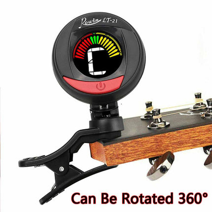 Clip On Guitar Tuner Chromatic Tuner for Acoustic Electric Bass Violin