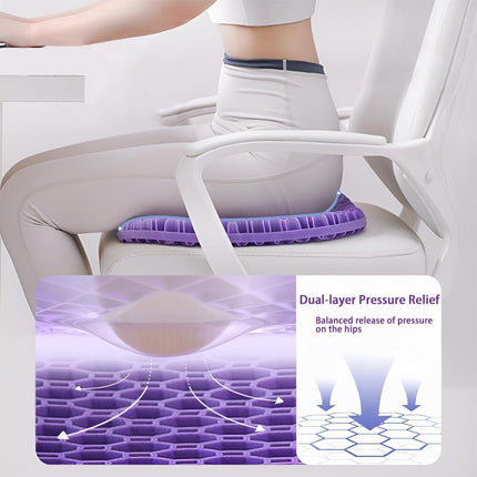 Extra Thick Orthopaedic Gel Cushion for Office Car Chair Long Sitting
